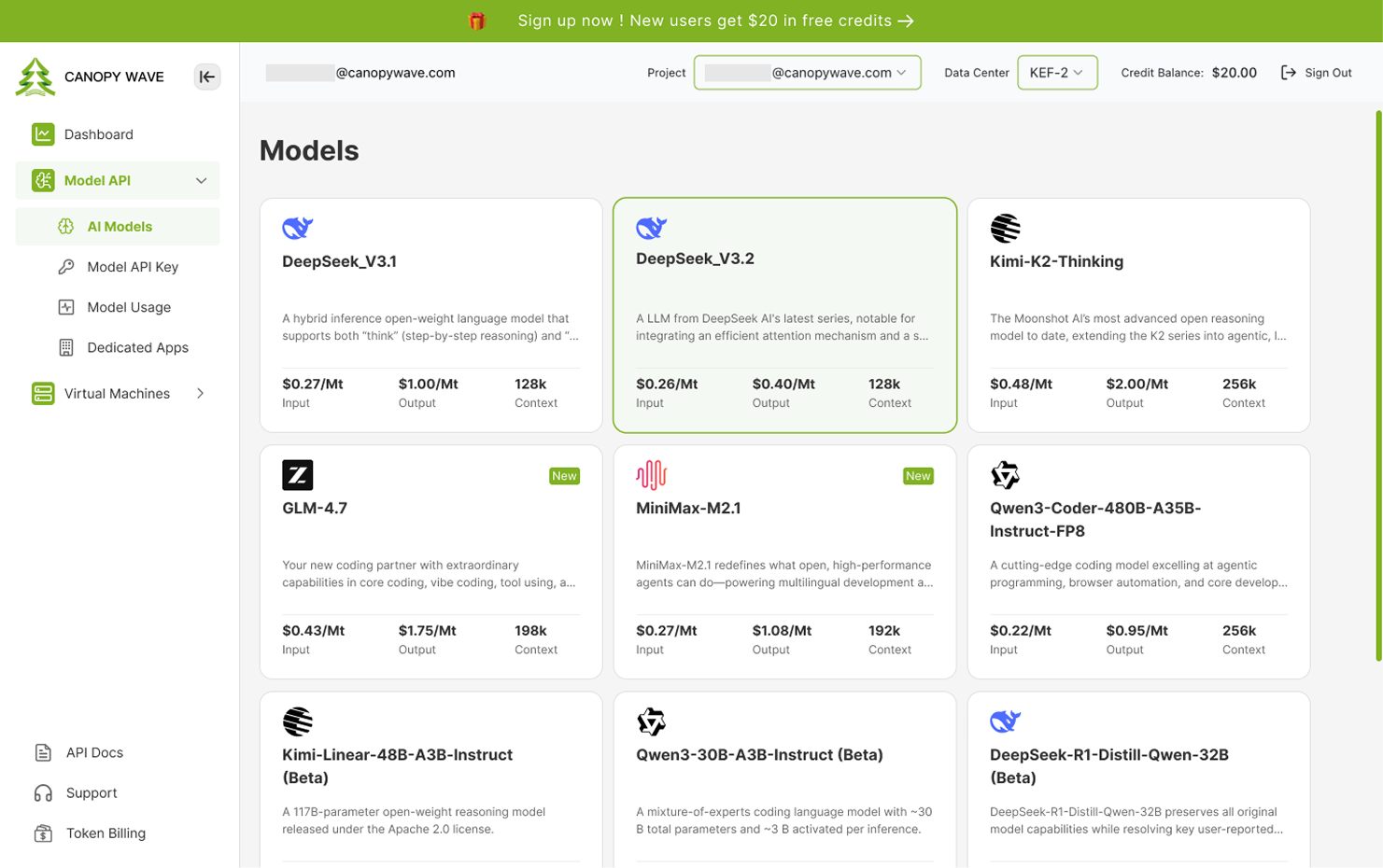 Canopy Wave - The World’s Best Inference Platform For Open Models