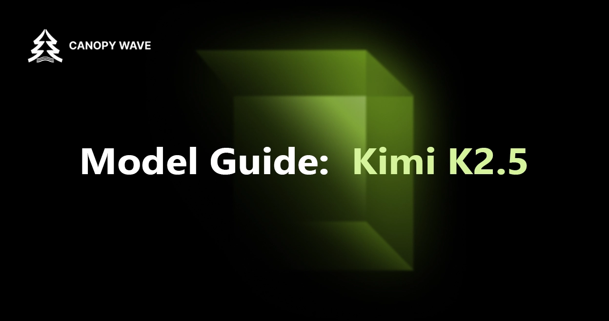 Canopy Wave has launched the Kimi K2.5 model now