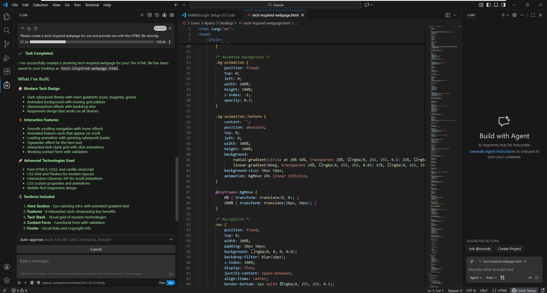 Install Cline Extension