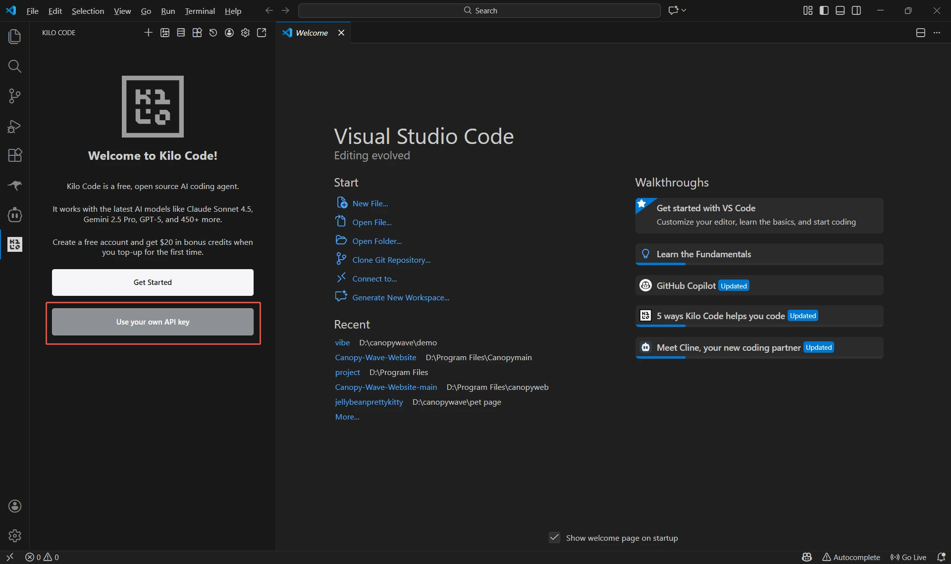 Install Kilo Code Extension