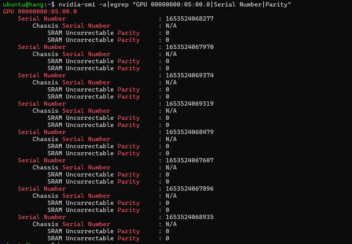 Step 4 - Query GPU Serial Number